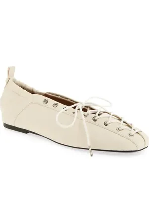 Ganni Ghillie Ballerina Flat in at Nordstrom, Size 9Us