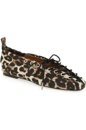 Ganni Ghillie Ballerina Flat in at Nordstrom, Size 6Us