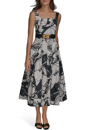 Donna Karan Sleeveless Fit-and-Flare Maxi Dress in at Nordstrom, Size 2