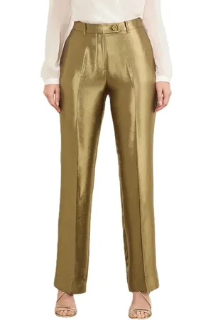 Guess Milla Metallic Straight Leg Pants in at Nordstrom, Size 6 Us
