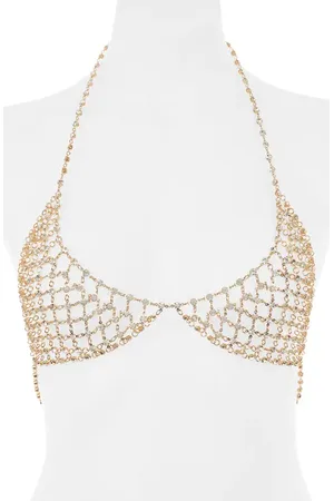BlueBella Marli Embellished Chain Bralette in at Nordstrom, Size X-Small