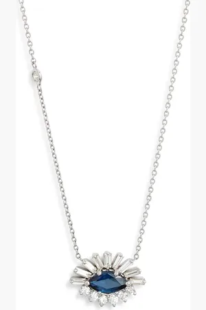 Shay Diamond & Sapphire Evil Eye Pendant Necklace in at Nordstrom