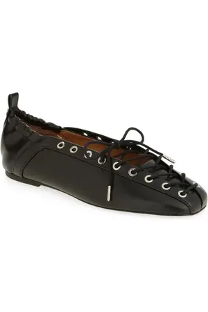Ganni Ghillie Ballerina Flat in at Nordstrom, Size 11Us