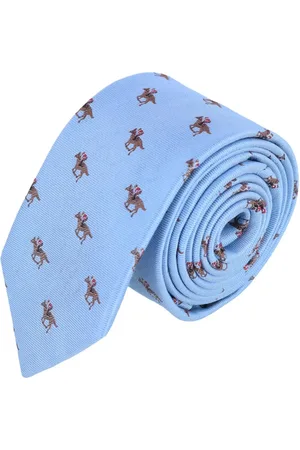 Trafalgar Down The Stretch Racehorse Linen Blend Necktie in at Nordstrom