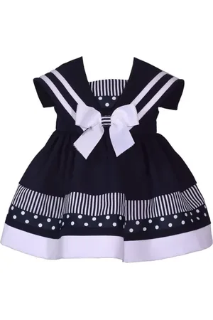 Iris & Ivy Sailor Collar Nautical Party Dress in at Nordstrom, Size 3-6M