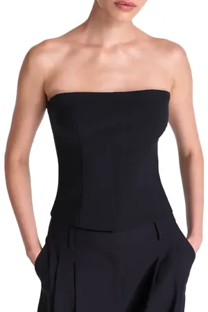 TWP Jillian Strapless Cotton Blend Bustier Top in at Nordstrom, Size 4