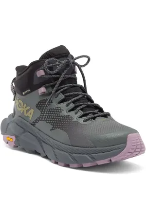Hoka One One Trail Code Gore-Tex?? Hiking Boot in Black /Castlerock at Nordstrom, Size 9.5