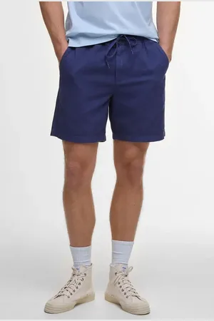 Barbour Relaxed Fit Cotton Oxford Cloth Drawstring Chino Shorts in at Nordstrom, Size Large