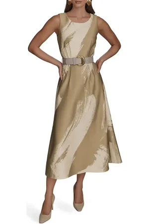 Donna Karan Belted Midi Dress in at Nordstrom, Size 4