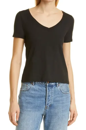 ATM Anthony Thomas Melillo V-Neck Cotton Jersey T-Shirt in at Nordstrom, Size Small