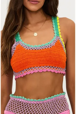 Beach Riot Elliot Crochet Bikini Top in at Nordstrom, Size Small