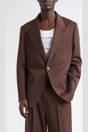Simone Rocha Relaxed Wide Peak Jacket in at Nordstrom, Size Small