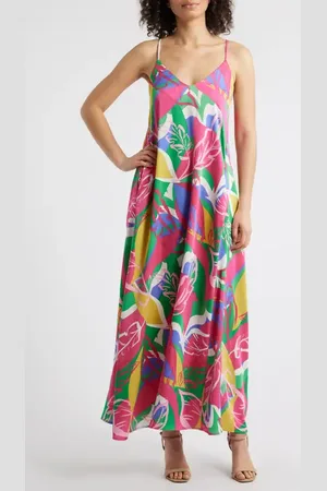Tahari ASL Printed Maxi Sundress in at Nordstrom, Size Large