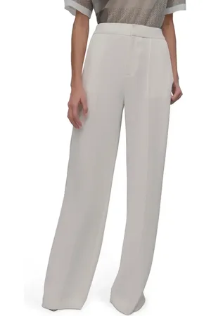 DKNY Mesh Inset Wide Leg Pants in at Nordstrom, Size 4