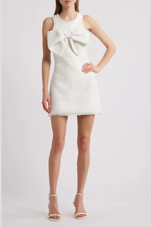 LIKELY Lucas Bow Tweed Cocktail Minidress in at Nordstrom, Size 8