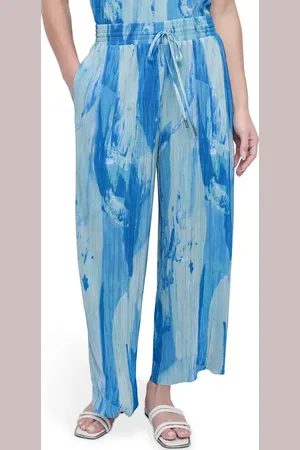DKNY Abstract Print Pliss?? Drawstring Pants in at Nordstrom, Size Medium