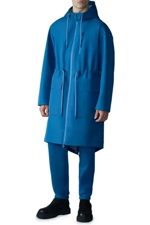 Mackage Broden-Z Long Hooded Raincoat in at Nordstrom, Size 42