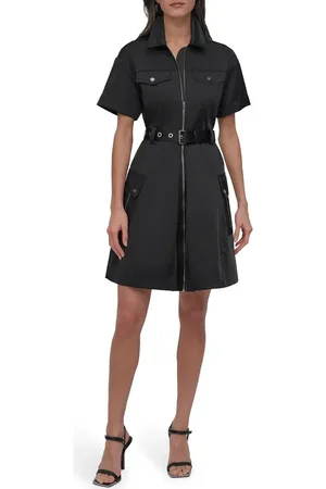 DKNY Front Zip Shirtdress in at Nordstrom, Size 2