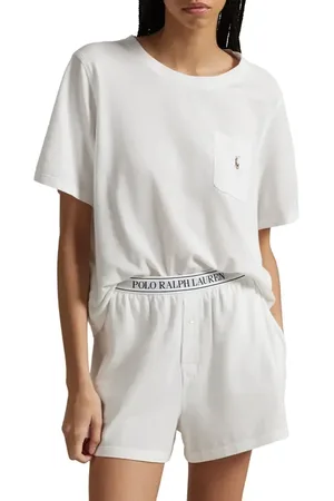 Ralph Lauren Logo Pocket Cotton & Modal Short Pajamas in at Nordstrom, Size Xx-Large