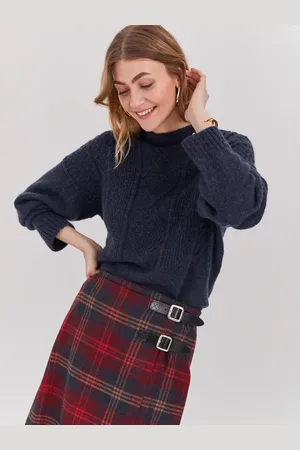CELTIC & CO. Gansey British Wool High Neck Sweater in at Nordstrom, Size Small