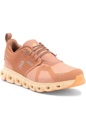 On Running Cloud 6 Waterproof Sneaker in Sandste/Blde at Nordstrom, Size 7.5