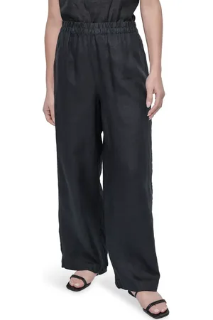 DKNY Wide Leg Linen Pants in at Nordstrom, Size X-Small