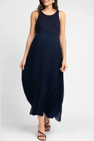 Séraphine Sleeveless Knit & Chiffon Maternity/Nursing Dress in at Nordstrom, Size 4