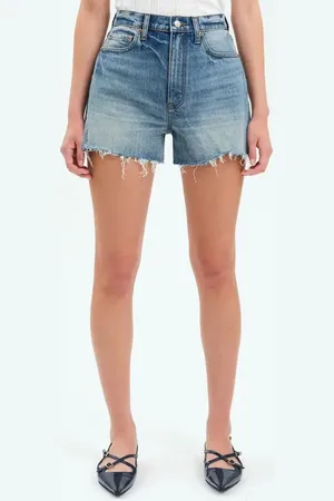 Danny Daze The Knockout High Waist Denim Shorts in at Nordstrom, Size 24