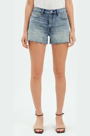 Danny Daze Sedona High Waist Cutoff Denim Shorts in at Nordstrom, Size 25