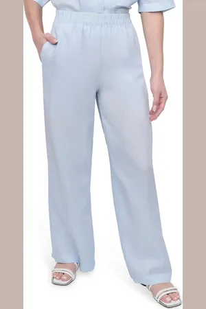 DKNY Wide Leg Linen Pants in at Nordstrom, Size Small