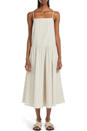 Max Mara Ettore Stripe Cotton Sundress in at Nordstrom, Size 4