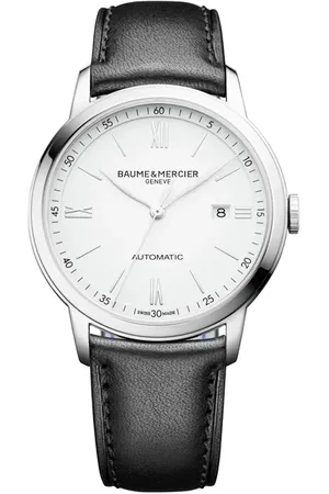 Baume & Mercier Classima Automatic Leather Strap Watch, 42mm in at Nordstrom