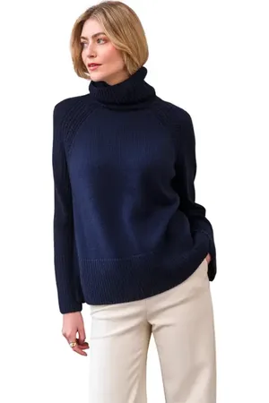 CELTIC & CO. Merino Rib Detail Roll Neck Sweater in at Nordstrom, Size Large