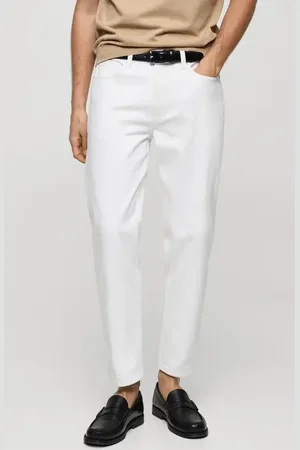 MANGO Crop Tapered Jeans in at Nordstrom, Size 34