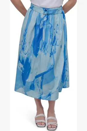 DKNY Belted Parachute Midi Skirt in at Nordstrom, Size Medium