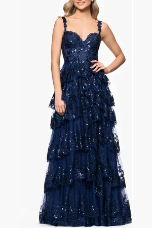 Blondie Nites Sequin Layered Ruffle Ballgown in at Nordstrom, Size 13