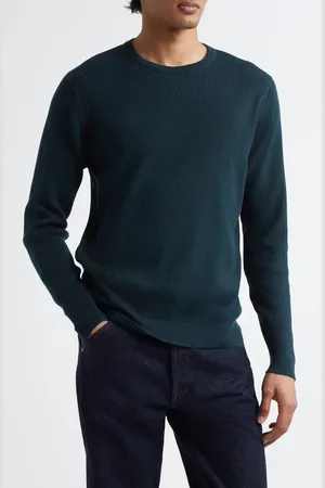 JOHN SMEDLEY Calix Thermal Stitch Sea Island Cotton Sweater in at Nordstrom, Size X-Large