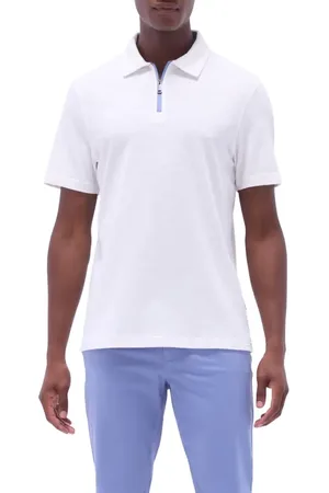 Bugatchi Quarter Zip Polo in at Nordstrom, Size Small