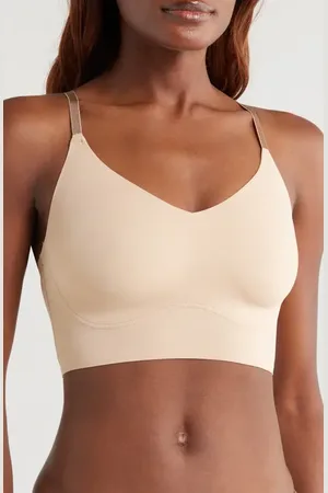 True & Co. True Body Boost Triangle Lace Convertible Strap Bra in at Nordstrom, Size Large