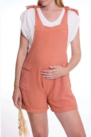 Cache Coeur Eloise Dungaree Maternity Short Overalls in at Nordstrom, Size Small