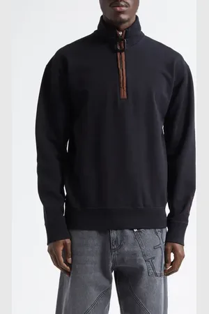 J.W.Anderson Half Zip Jersey Sweatshirt in at Nordstrom, Size X-Large
