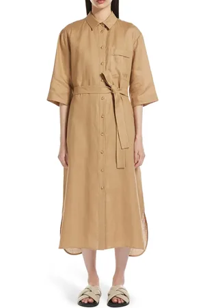 Max Mara Salute Linen Shirtdress in at Nordstrom, Size 2