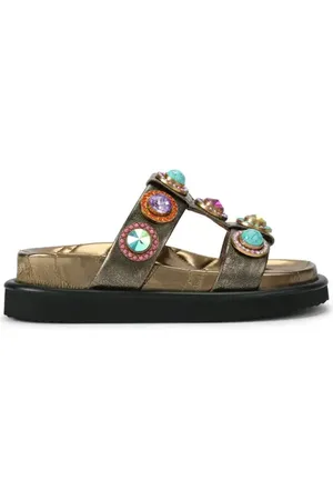 Kurt Geiger Orson Crystal Embellished Sandal in at Nordstrom, Size 8Us