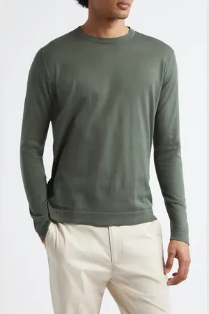 JOHN SMEDLEY Weatherby Cotton Sweater in at Nordstrom, Size Small