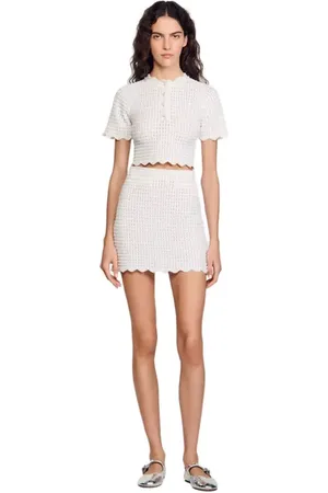 Sandro Pearl beaded knit sweater in at Nordstrom, Size Large