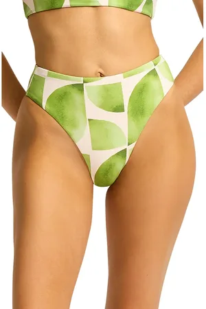 Seafolly High Waist Bikini Bottoms in at Nordstrom, Size 12 Us