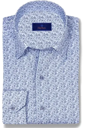 David Donahue Paisley Print Sport Shirt in at Nordstrom, Size Large