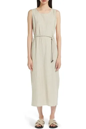 Max Mara Global Tie Waist Sleeveless Maxi Dress in at Nordstrom, Size X-Large