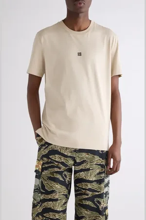 Givenchy Slim Fit 4G Embroidered Cotton T-Shirt in at Nordstrom, Size Xx-Large