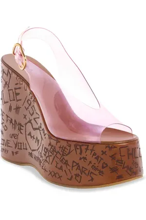 Chloé Maxime Platform Wedge Sandal in at Nordstrom, Size 8Us